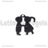 Ciondolo Innamorati in Acciaio Inox 31x23mm