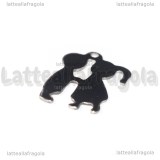 Ciondolo Innamorati in Acciaio Inox 31x23mm