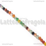 Perle in Agata colori misti 2mm filo 40.5cm