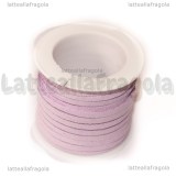 5 Metri (1 Spoletta) Piattina in Alcantara Lilla 3x1.5mm