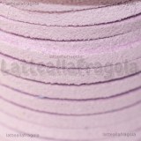 5 Metri (1 Spoletta) Piattina in Alcantara Lilla 3x1.5mm