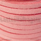 5 Metri (1 Spoletta) Piattina in Alcantara Rosa 3x1.5mm