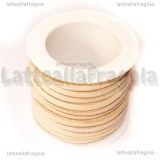 5 Metri (1 Spoletta) Piattina in Alcantara Beige 3x1.5mm