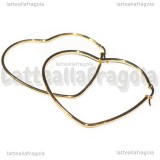 Creole Cuori in Acciaio Inox Dorato 64x56mm