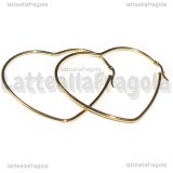 Creole Cuori in Acciaio Inox Dorato 64x56mm