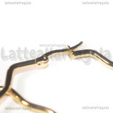 Creole Stella a 8 Punte in Acciaio Inox Dorato 44x45mm