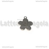 Charm Fiore in Acciaio Inox 14x12mm