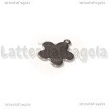 Charm Fiore in Acciaio Inox 14x12mm