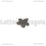Charm Fiore in Acciaio Inox 14x12mm