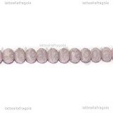 Rondelle mezzocristallo sfaccettato Lilla Opaco 6x4mm filo 44cm