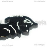 Ciondolo doppio Lupi in Acciaio Inox 29x28mm