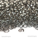 100 Anellini apribili in acciaio inox 6x1mm
