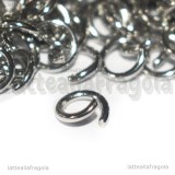 100 Anellini apribili in acciaio inox 6x1mm