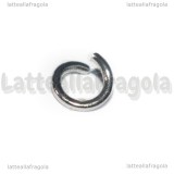 100 Anellini apribili in acciaio inox 6x1mm