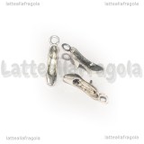 Charm Scarpa col Tacco 3D in metallo argento antico 17x11mm