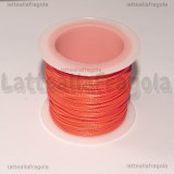 10 Metri (una spoletta) di Filo in Poliestere Cerato Arancione 1mm