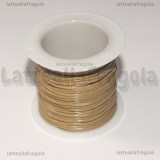 10 Metri (una spoletta) di Filo in Poliestere Tortora 1mm