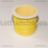 10 Metri (una spoletta) di Filo in Poliestere Giallo 1mm