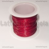 10 Metri (una spoletta) di Filo in Poliestere Rosso 1mm