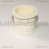 10 Metri (una spoletta) di Filo in Poliestere Bianco 1mm