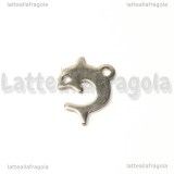 Charm Delfino in Acciaio Inox 15x10mm