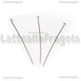 Chiodo o spillo in Argento 925 con pallina 30x0.5mm