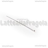 Chiodo o spillo in Argento 925 con pallina 30x0.5mm