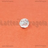 20 Perle sfaccettate in vetro cristal AB 6mm