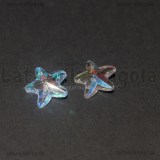 Ciondolo Stella Marina in Vetro Sfaccettato Cristal AB 14.5x14mm