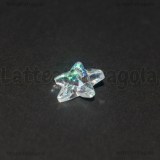 Ciondolo Stella Marina in Vetro Sfaccettato Cristal AB 14.5x14mm