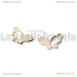 Charm Farfalla in Acciaio Inox 14x10mm