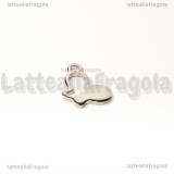 Charm Farfalla in Acciaio Inox 14x10mm