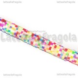 Perle Heishi Arlecchino in pasta polimerica 6x1mm Filo 41cm circa
