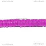 Perle Heishi Orchidea in pasta polimerica 6x1mm Filo 41cm circa