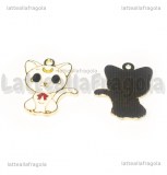 Ciondolo Artemis di Sailor Moon in metallo dorato smaltato 24x16mm
