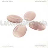 Cabochon in Occhi di Gatto Glicine 25x18mm