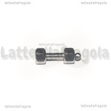 Ciondolo Manubrio 3D in Acciaio Inox 19x7mm