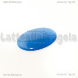 Cabochon in Occhi di Gatto Azzurro B 25x18mm