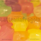 25 Stelline in acrilico colorato fluorescente foro passante 12.5x12.5mm