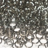 100 Anellini Brisè in Acciaio Inox 6mm
