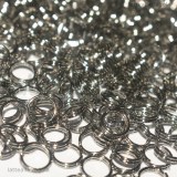 100 Anellini Brisè in Acciaio Inox 6mm