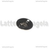 Charm Targhetta Simbolo Speranza in metallo argentato 12mm