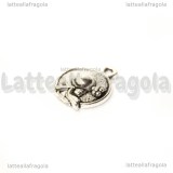 Charm Cappello in metallo argento antico 16x13mm