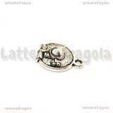 Charm Cappello in metallo argento antico 16x13mm