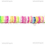 Perle Heishi Fiori colori misti in pasta polimerica 5x1mm Filo 40cm circa