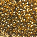 10 Sfere in Acciaio Inox Dorato 4mm