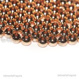 10 Sfere in Acciaio Inox Oro Rosa 4mm