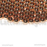 10 Sfere in Acciaio Inox Oro Rosa 4mm