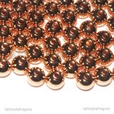 10 Sfere in Acciaio Inox Oro Rosa 4mm