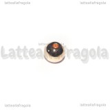 10 Sfere in Acciaio Inox Oro Rosa 4mm